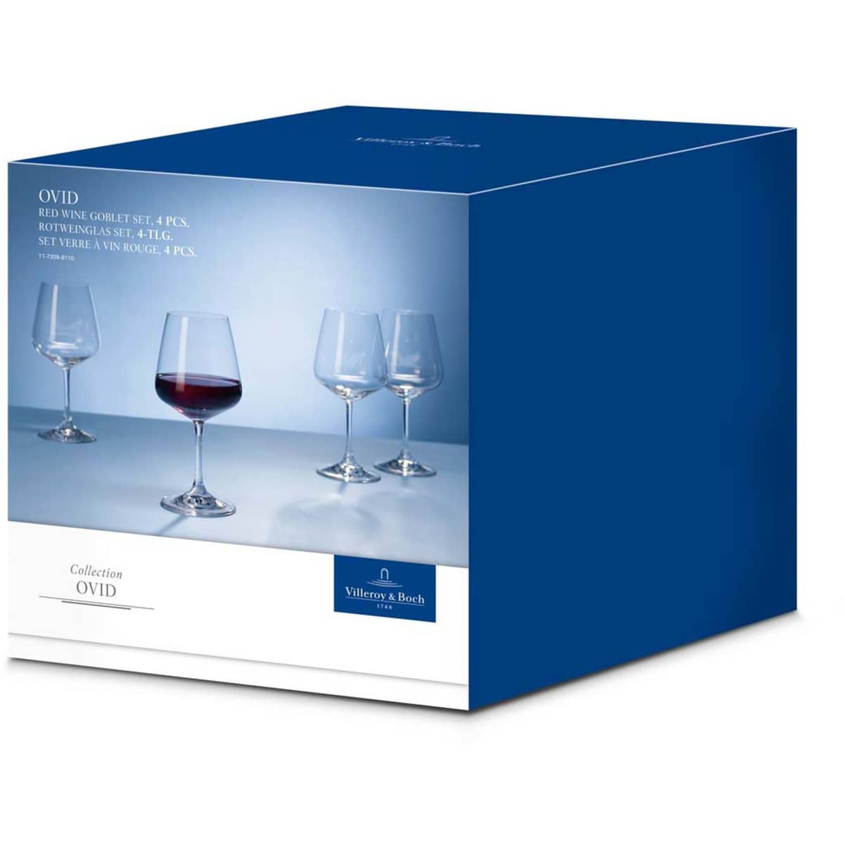 Ovid Rødvinsglass 4-pack