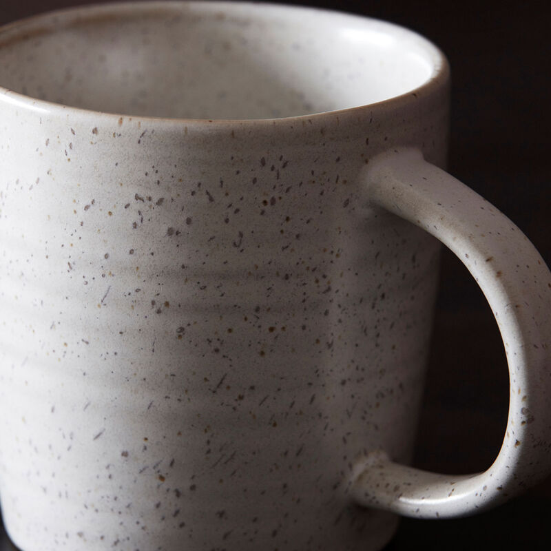 Pion kopp, hvit/grå