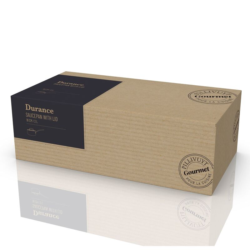 Durance kasserolle med lokk 2 liter 18 cm, rustfritt stål