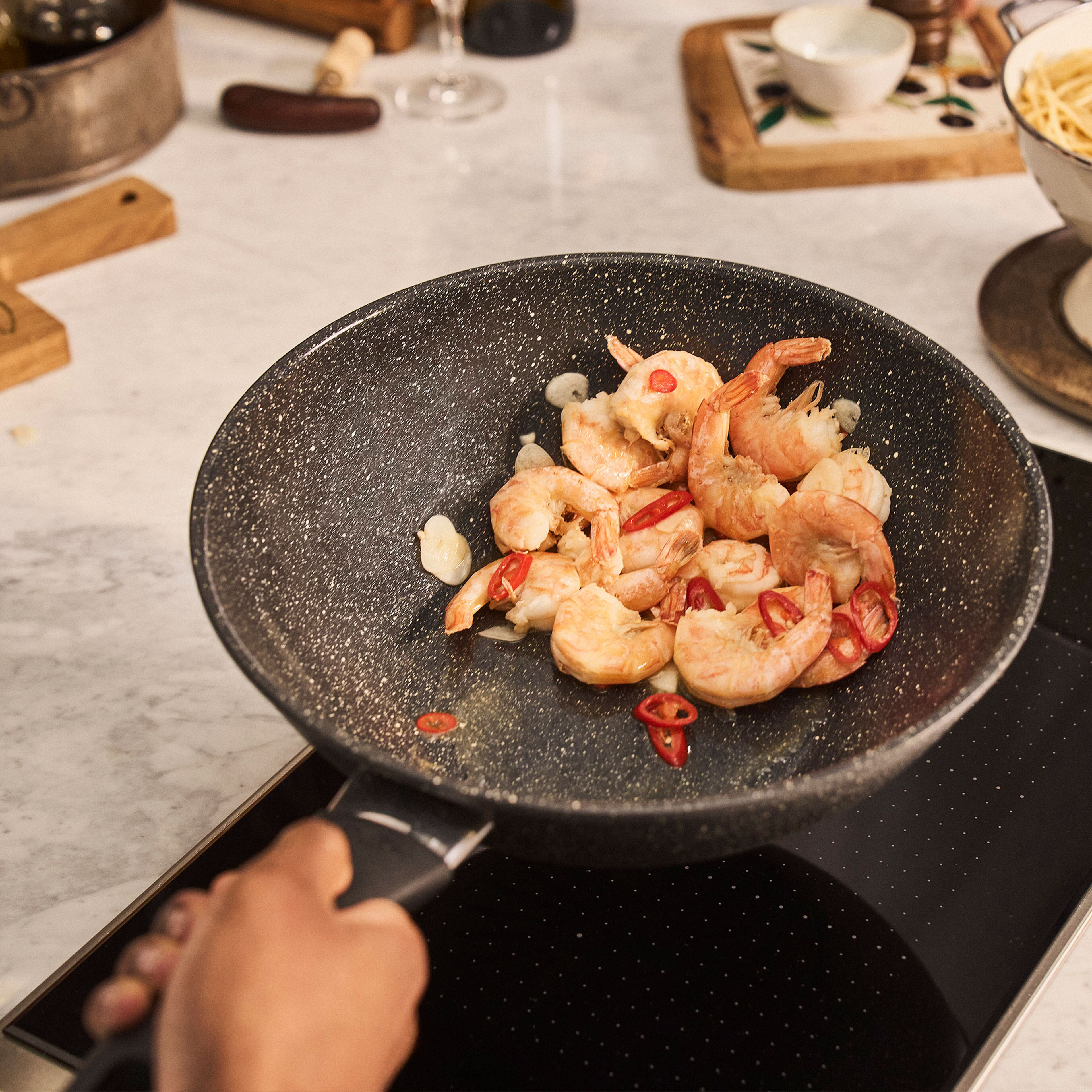 Vipiteno wokpanne 28 cm, aluminium