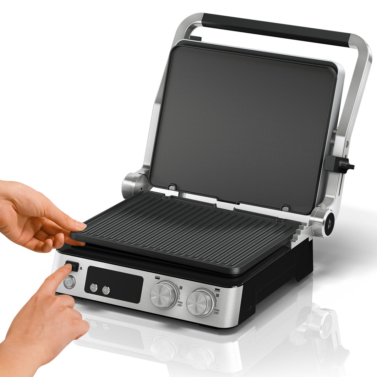 Braun MultiGrill 7 Contact Grill CG 7044, rustfrit stål