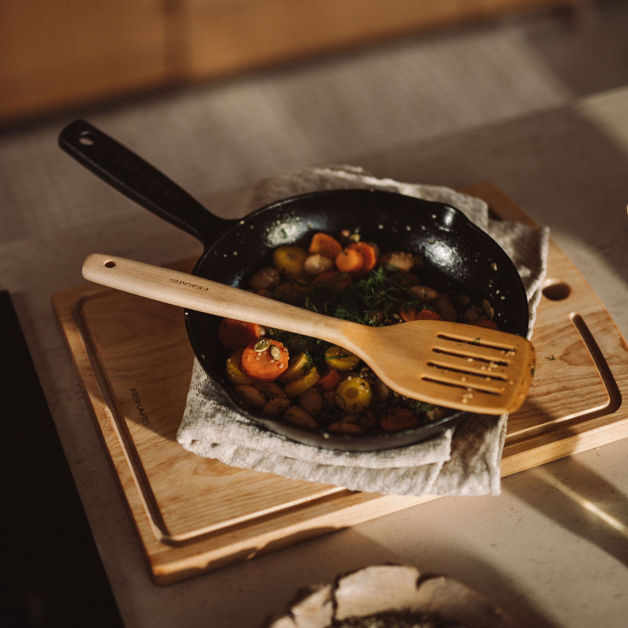 Folken stekpanna 22 cm, gjutjärn