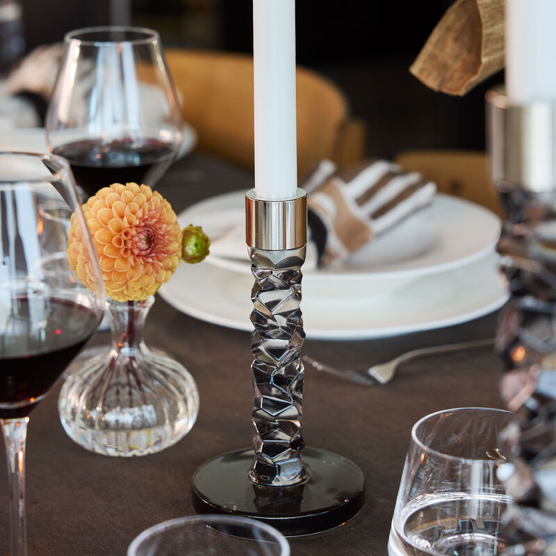 Carat kynttilänjalka, antrasiitti, 18 cm