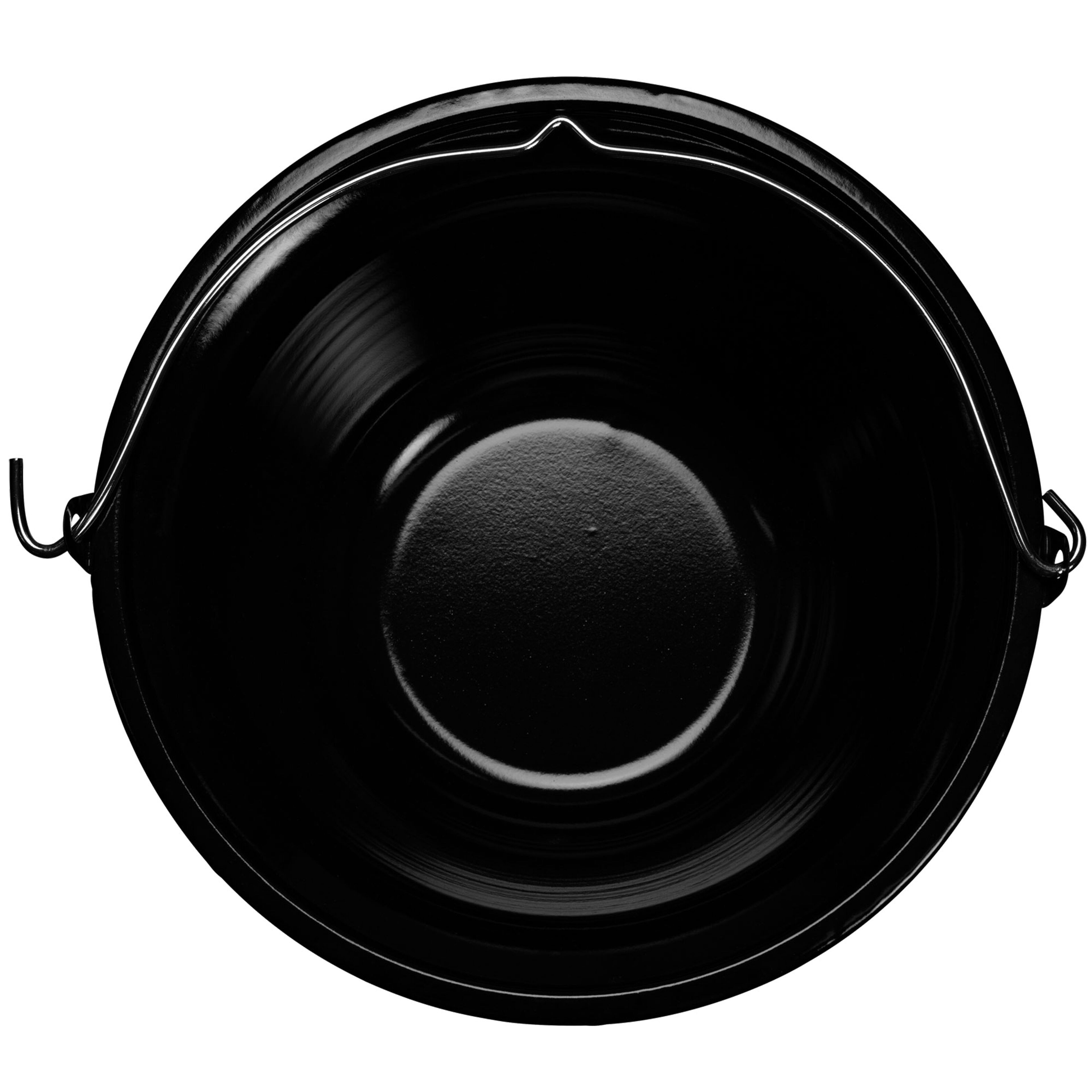 Svampegryde 10 liter, sortemaljeret stål