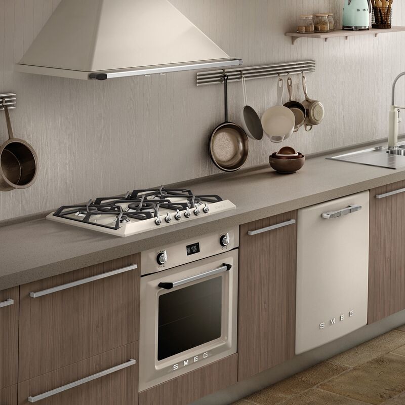 68,5 cm gashäll rostfritt stål Victoria design - creme