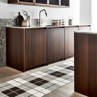 Gulvteppe Ed, dark brown/linen/vanilla, 70 x 140 cm