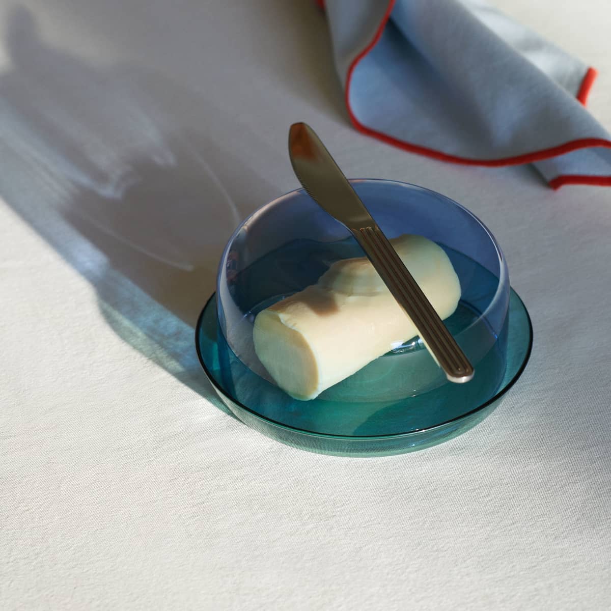 2 In 1 serveringsset, light blue/aqua