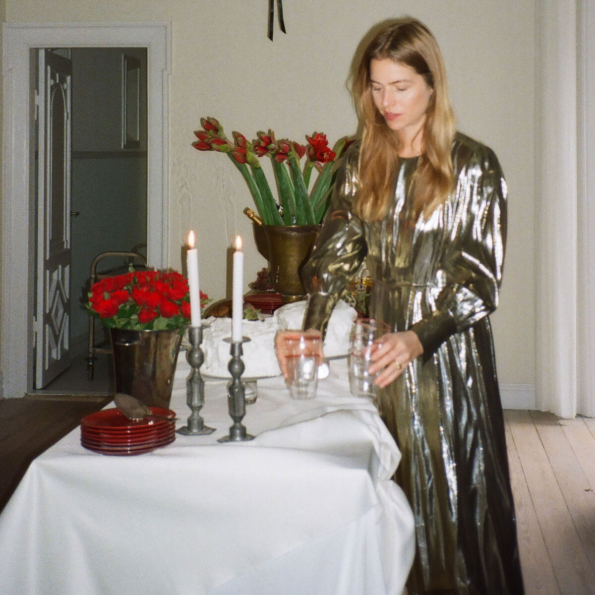 Confetti desserttallerken 21 cm, chili