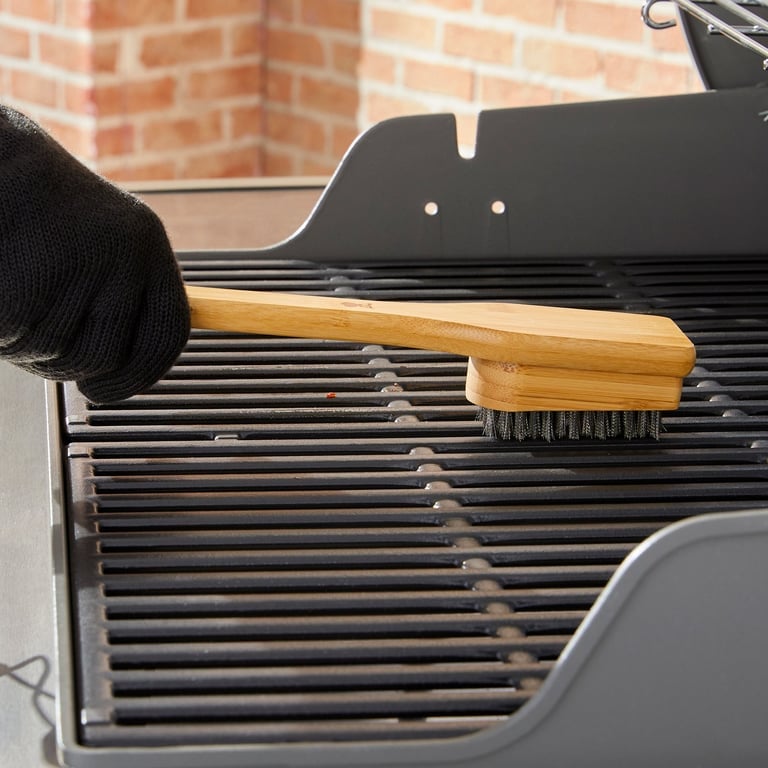 Grillbørste, 46 cm., bambus