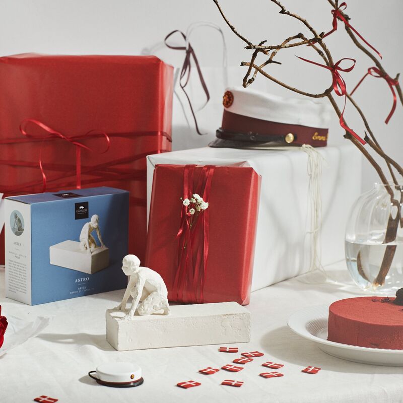 Astro Vædder stjernetegnsfigur, hvid