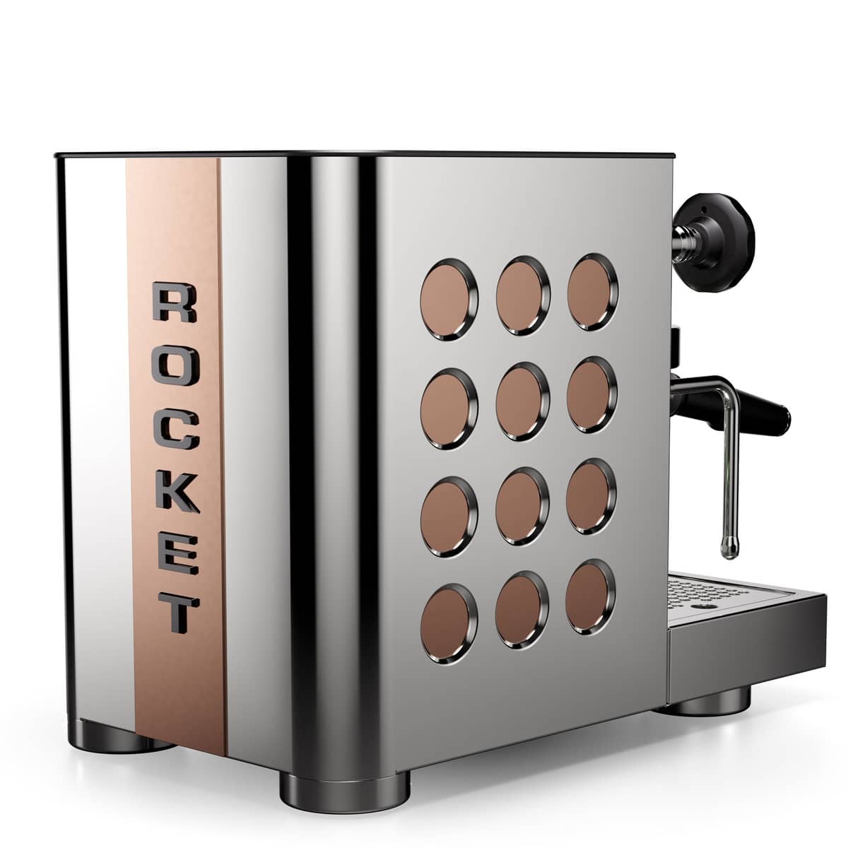 Appartamento TCA espressomaskine, krom/kobber