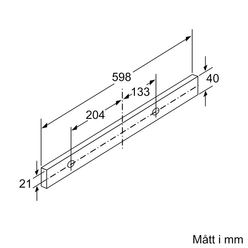 LI67RB531 iQ300 utdragbar köksfläkt, silver