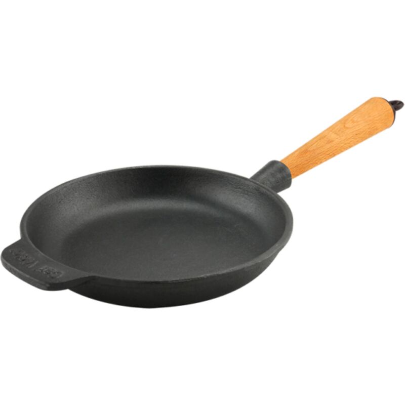 Valurautapannu 18 cm, kahva pyökkiä