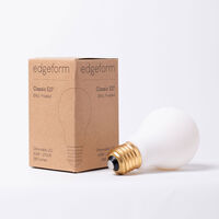 Edgeform Classic E27 dimbar lyspære 4,8 W 6 cm, matt glass