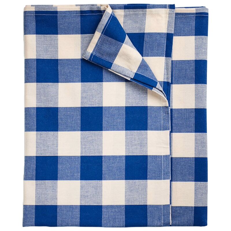 Bell bordsdug 180x145 cm, blå/aprikos