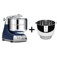AKM 6230 køkkenmaskine + Assistent Original piskeskål, royal blue