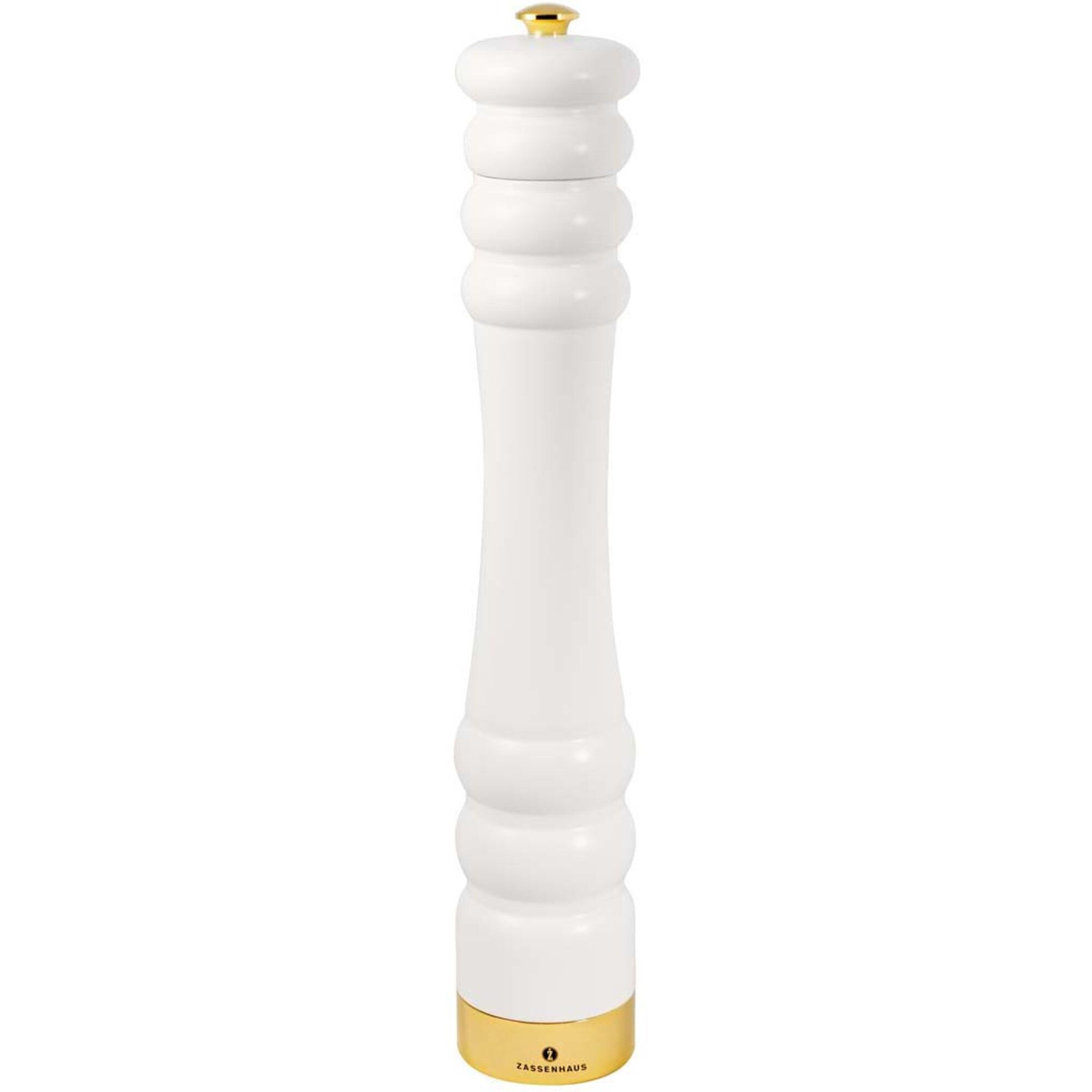 Pepperkvern Matthvit/Gull 35 cm
