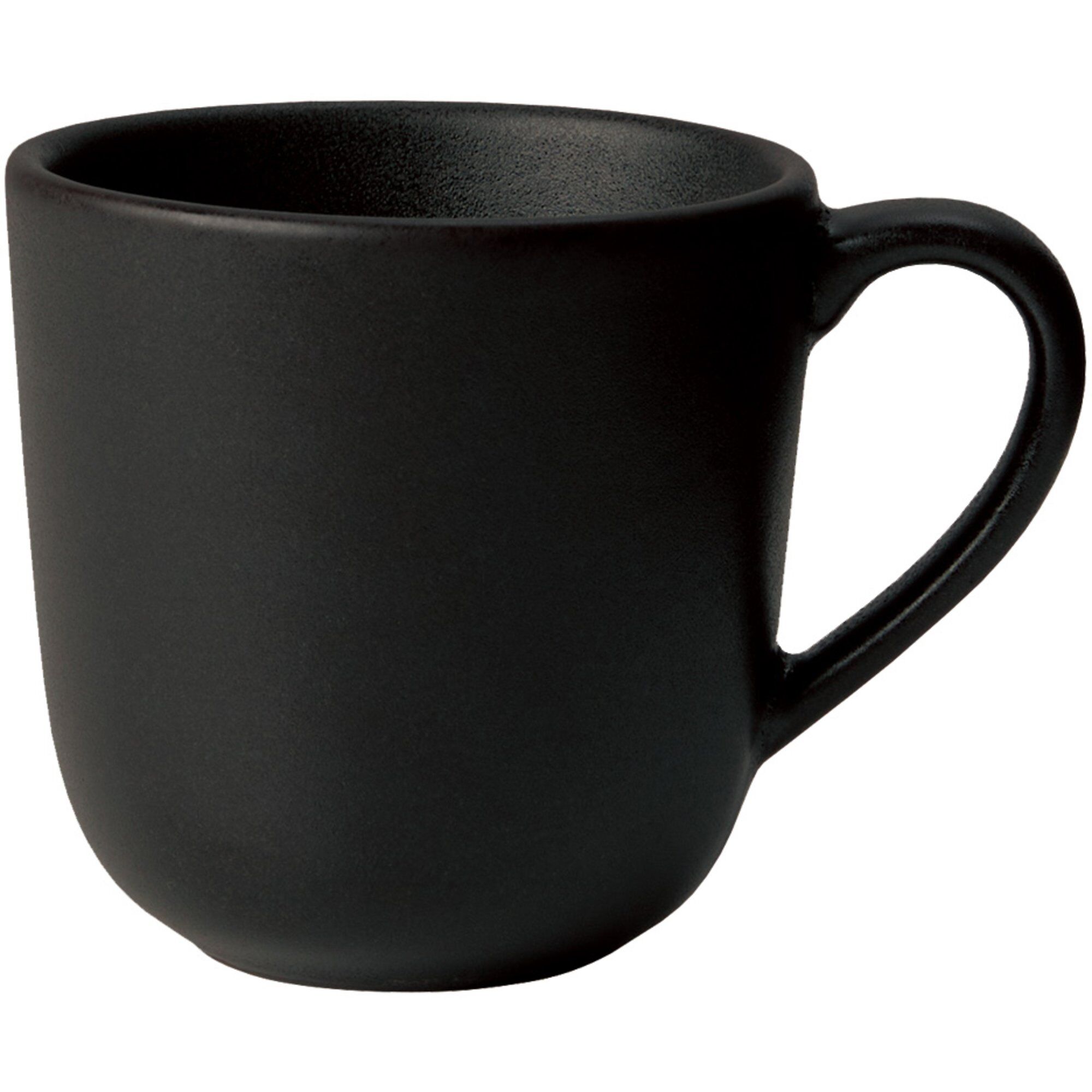 Aida Raw kopp med hank 20 cl Titanium black