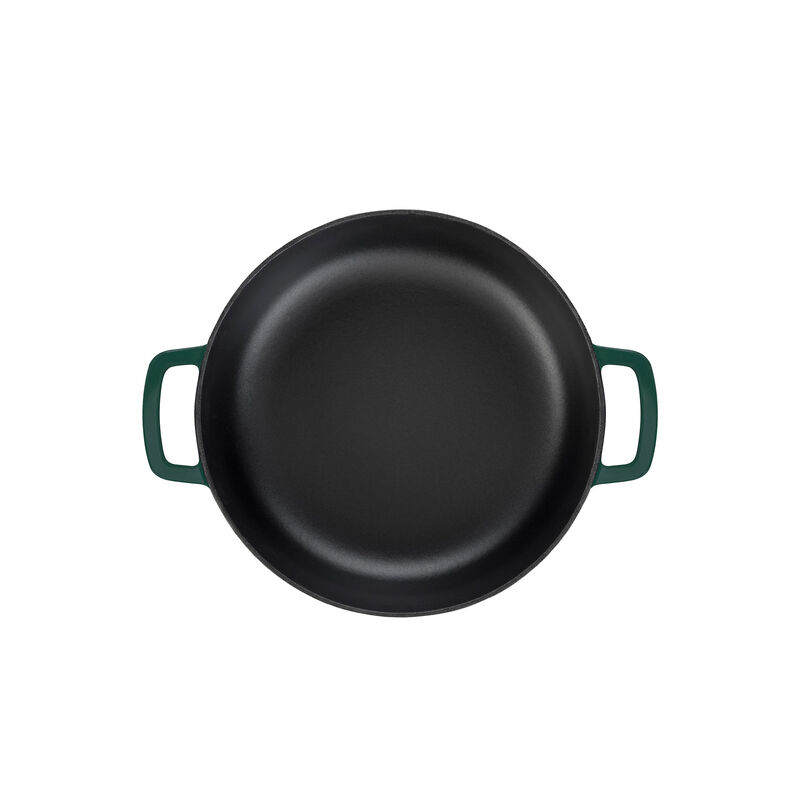 Valurautapannu 28 cm, vihreä