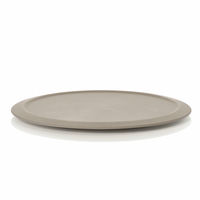Glasunderlägg + hållare 6 st, taupe