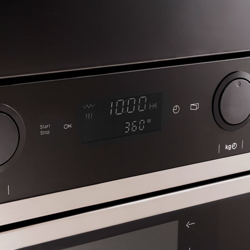 F383MODMWSX vägghängd mikro 38 cm, rostfri