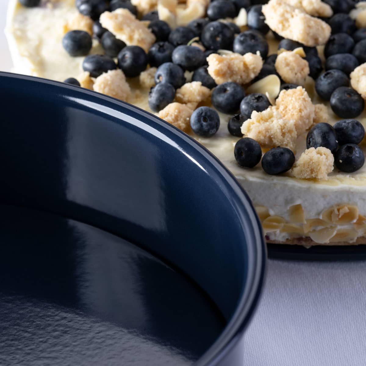 Bakeform med avtakbar bunn 28 cm, mørkeblå