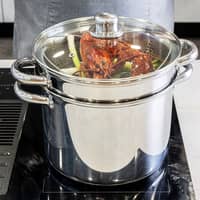 Multi Cooker gryde 7,5 liter, rustfrit stål