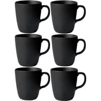 RAW mugg med öra, 6 st, titanium black