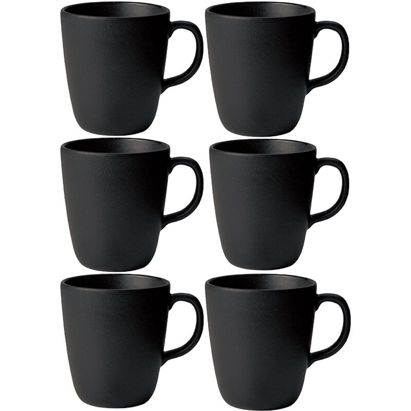 RAW muki kahvalla, 6kpl, titanium black