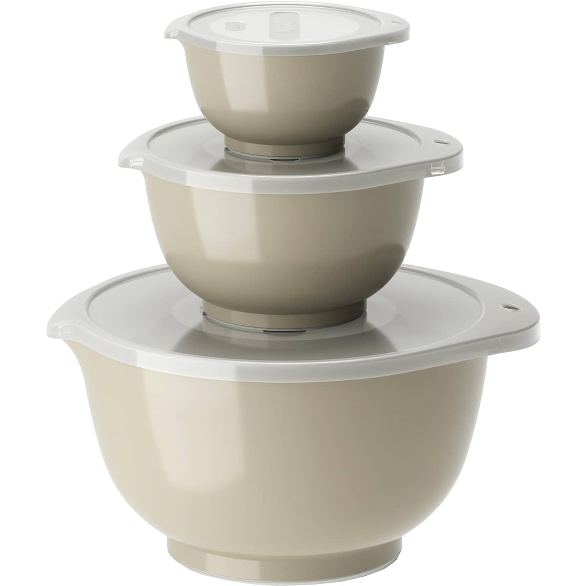 NEW Margrethe skålset 0,25 + 0,75 + 3 liter, humus