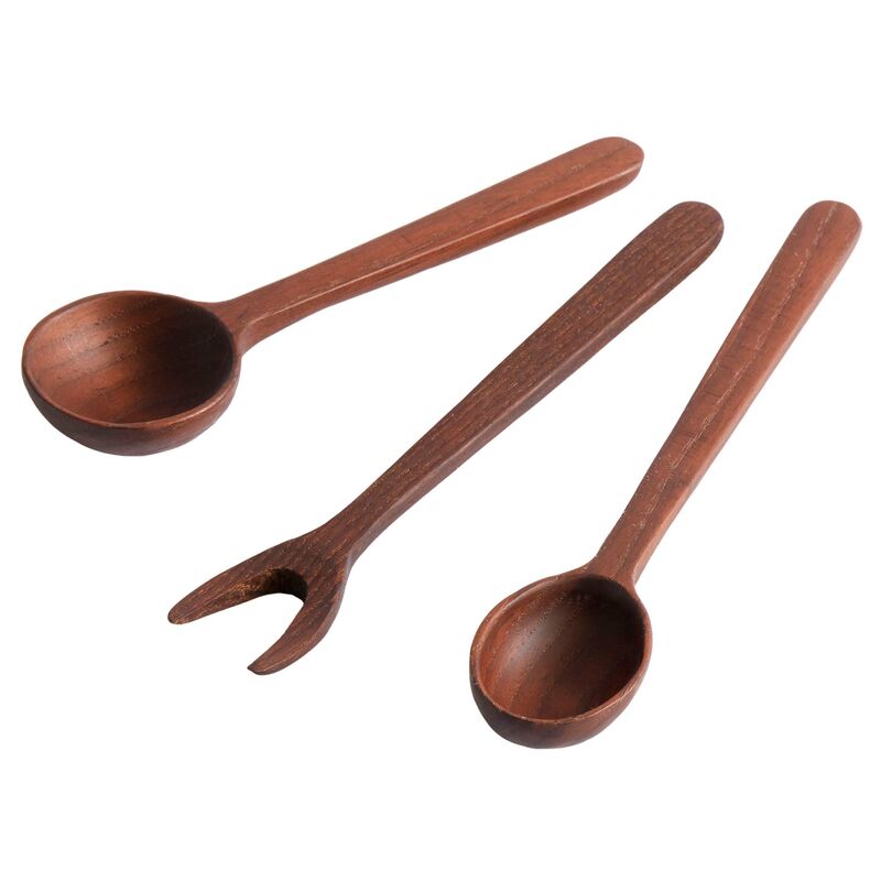 Yami tapasbestick 3 delar, brun