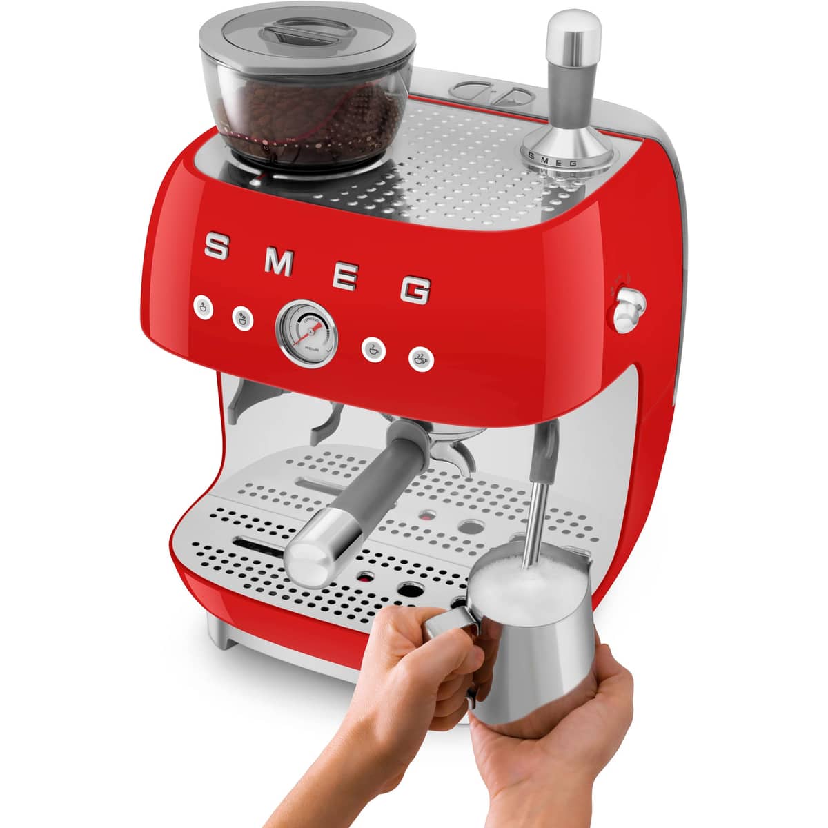EGF03 Manuell espressomaskin, röd