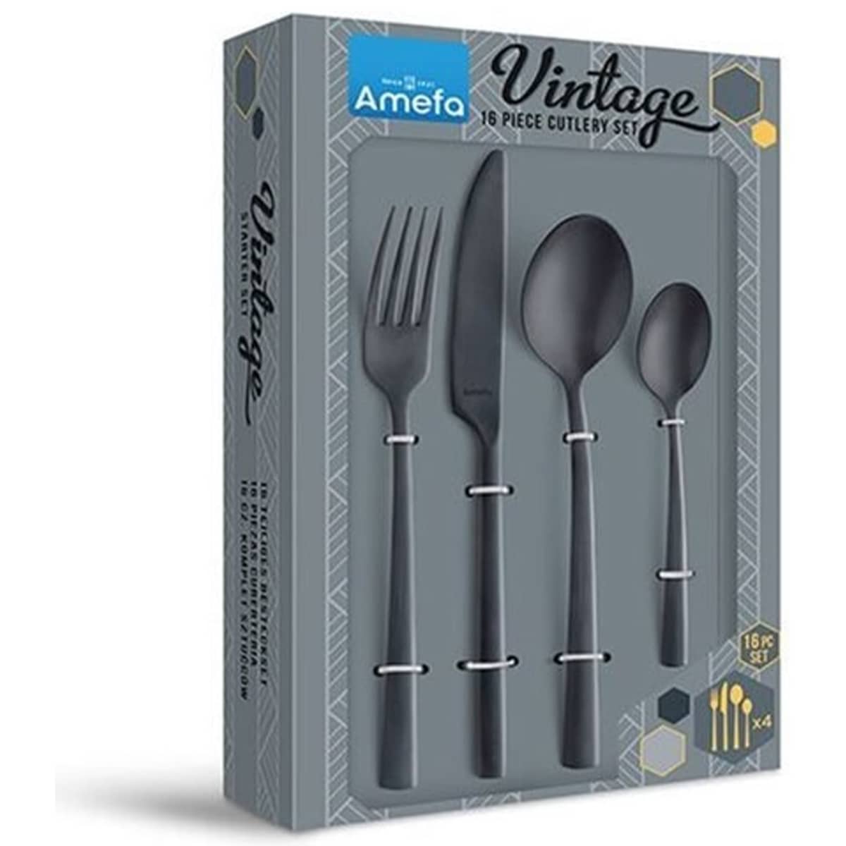 Manille Vintage 16 delar, black