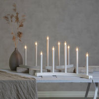 Accent Lysestake 5 lys, Hvit