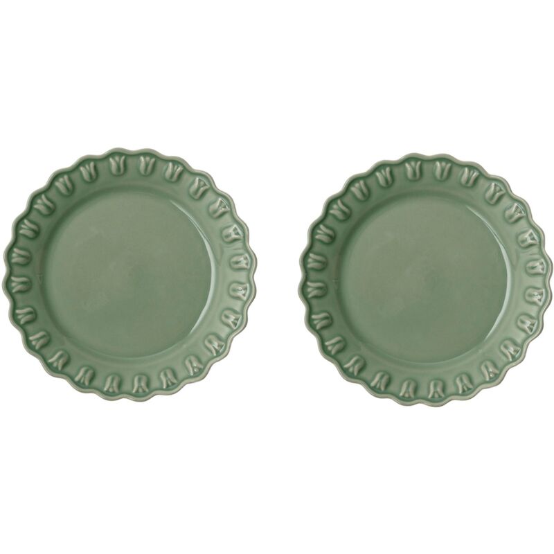 Tulipa lautanen 20 cm 2 kpl, verona vihreä