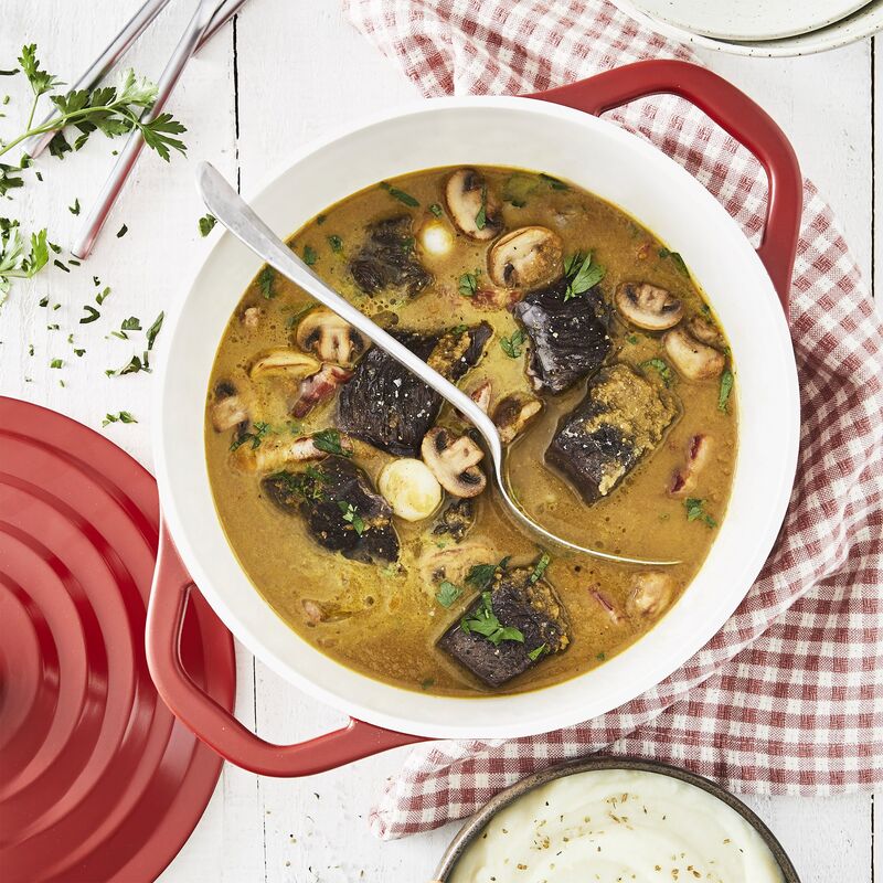 Air gryte, 4,7 liter, 24 cm, rød