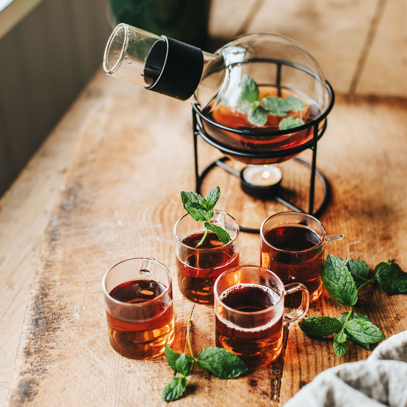 Glora glöggkolv 1,3 liter, svart