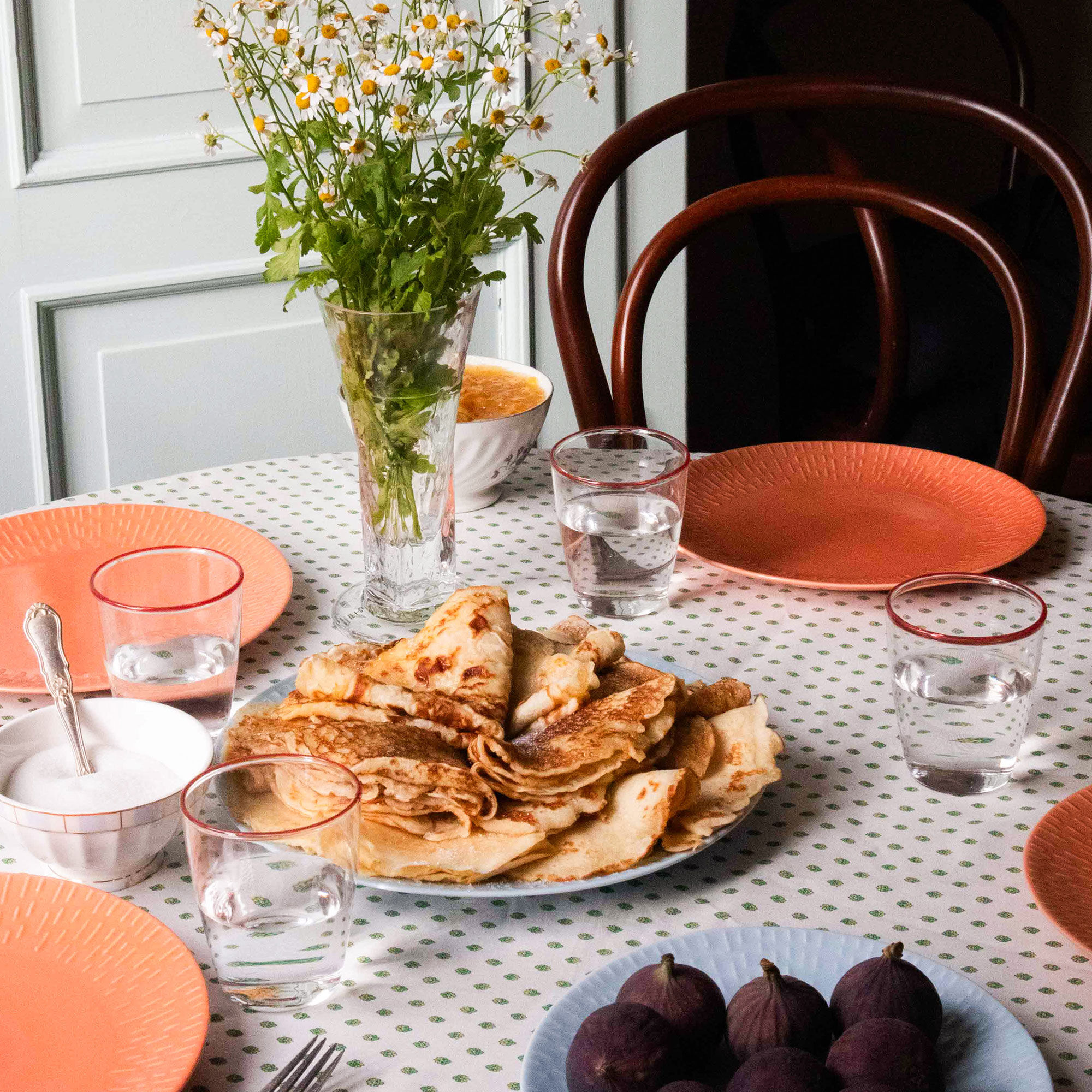 Confetti tallerken 24 cm, apricot