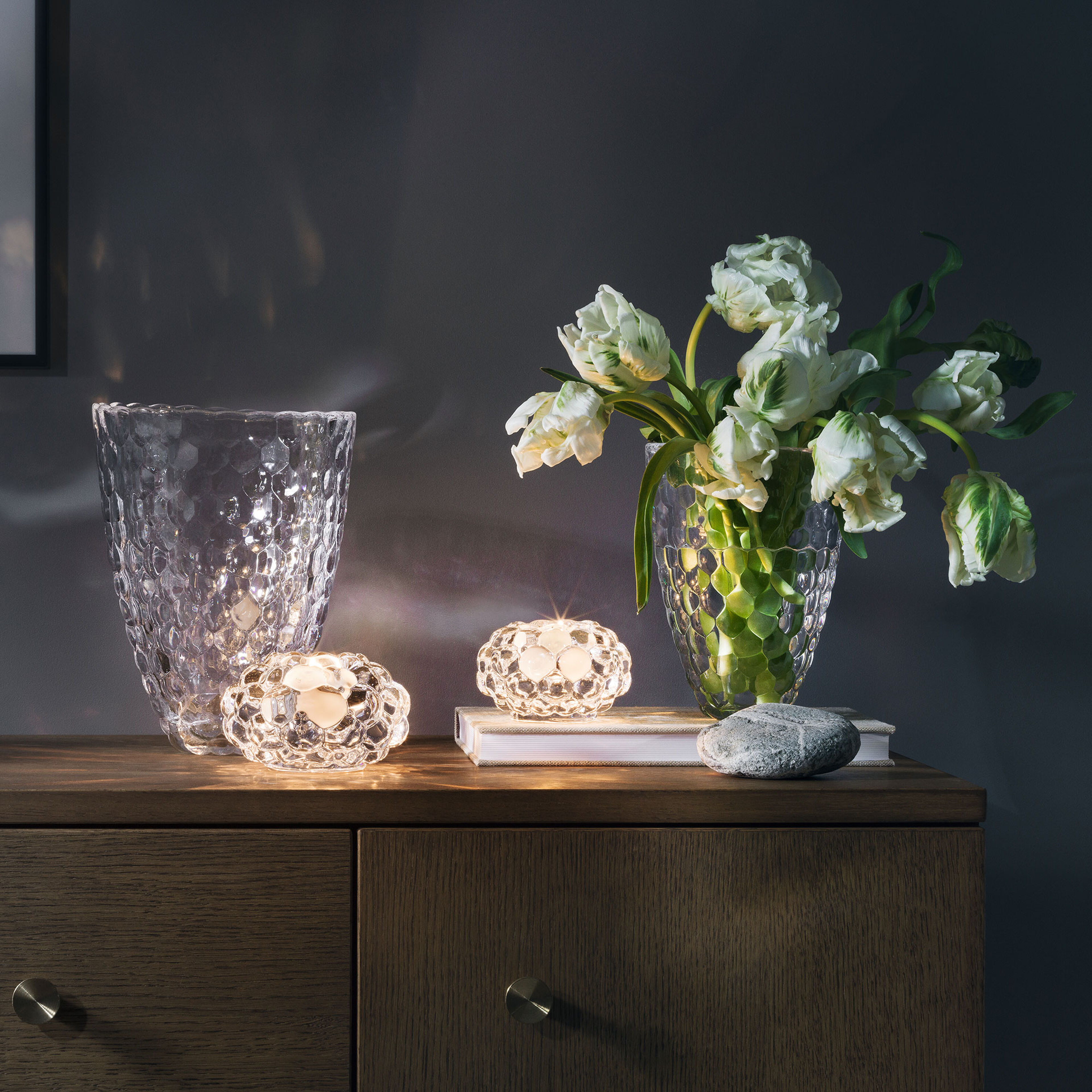 Hallon Vas Klar 16 cm