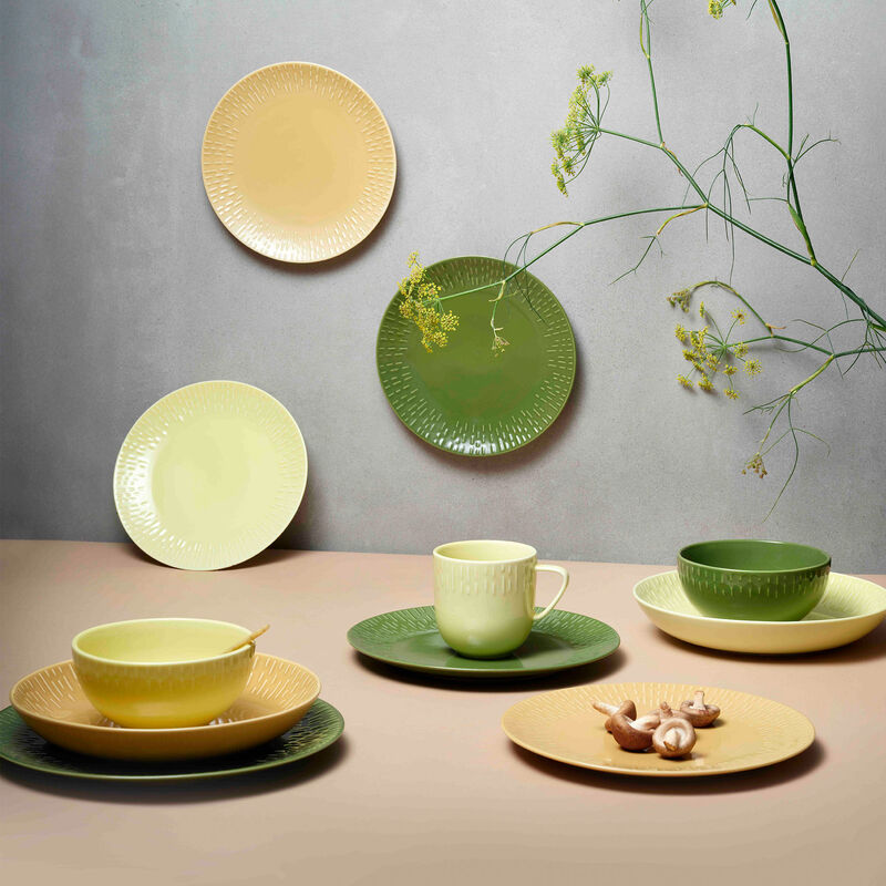 Confetti aamiaislautanen 24 cm, olive