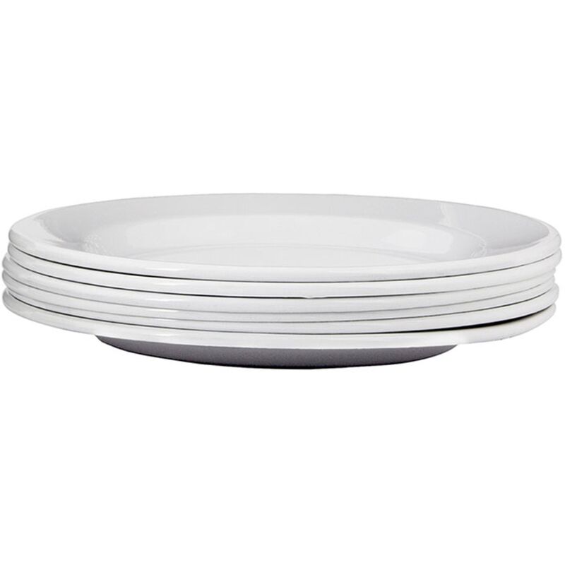 Lautaset 6 kpl, Harmaa