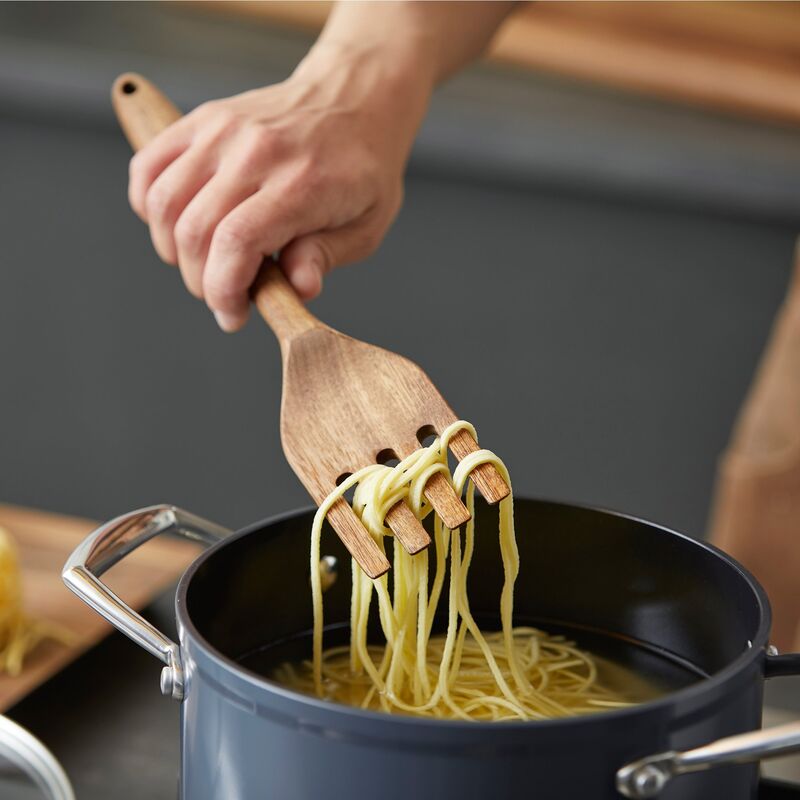 gaffel 30,5 cm, akaciaträ