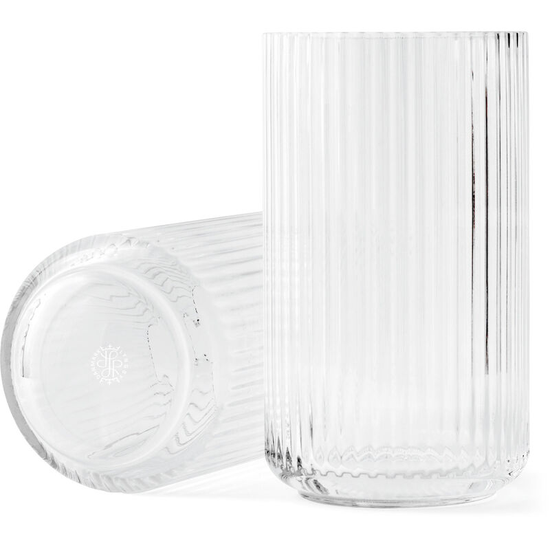Lyngbyvasen 38 cm., glas - klar