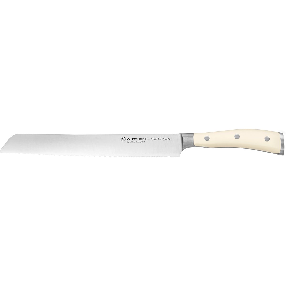 Classic Ikon -leipäveitsi, valkoinen, 23 cm
