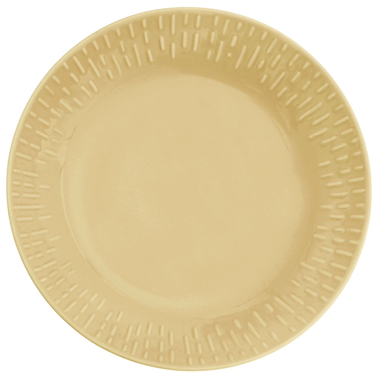 Confetti pastatallerken 23 cm, mustard