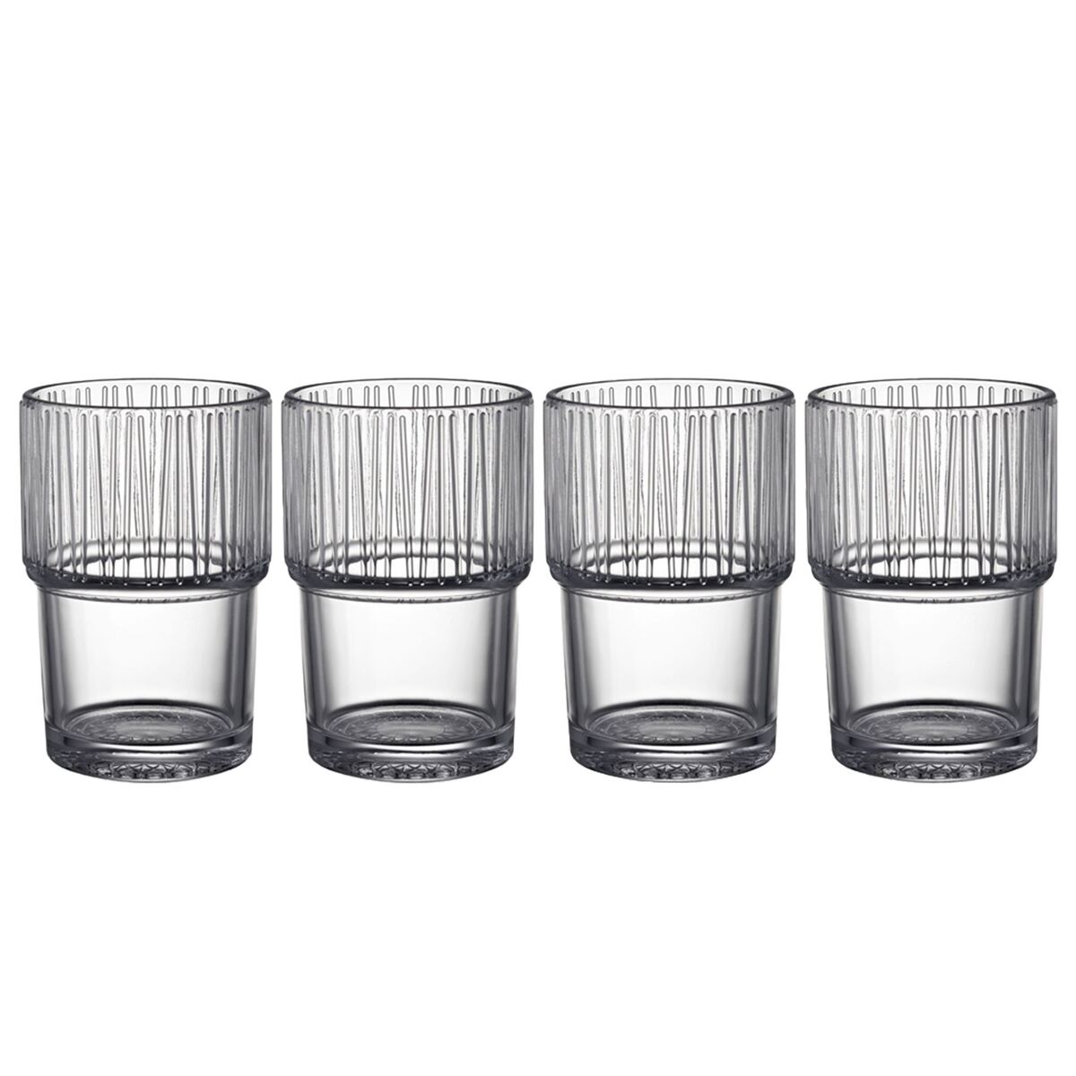 Kusintha Caféglas 38 cl, klar, 4 stk.