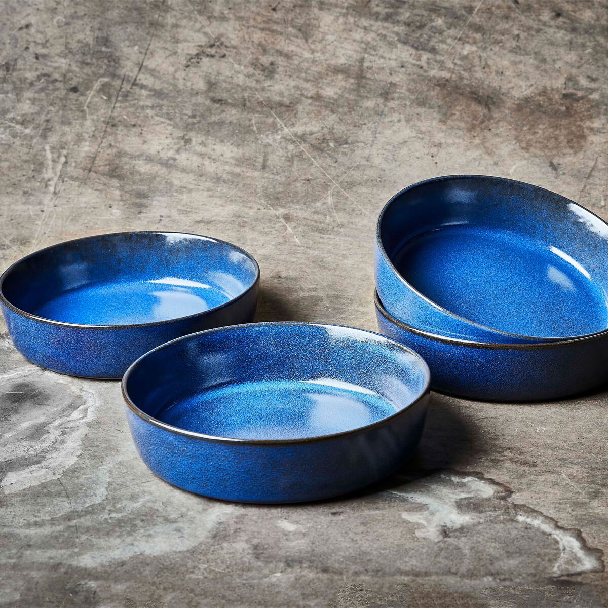 Syvä RAW-lautanen, kivitavaraa, 20 cm, tummansininen