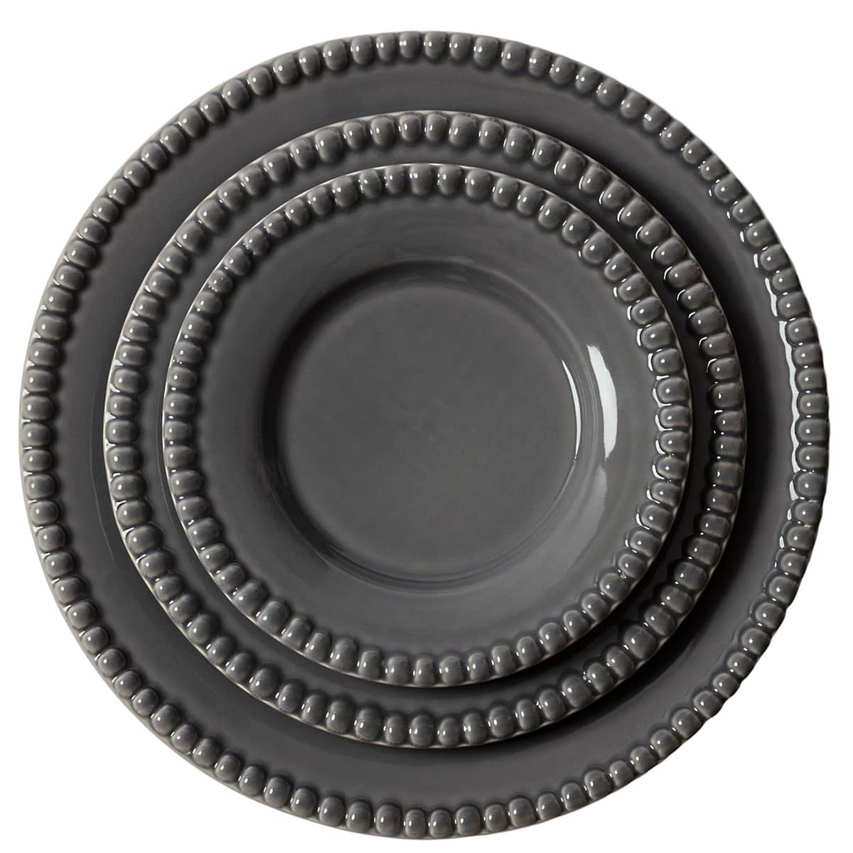Daria 28 cm Mattallrik 2-pack, Clean Grey