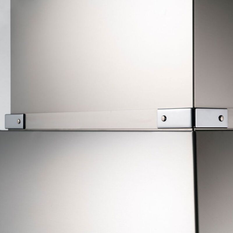 K100HERTX + KC36HERTX Heritage vifte, 100 cm, rustfritt stål