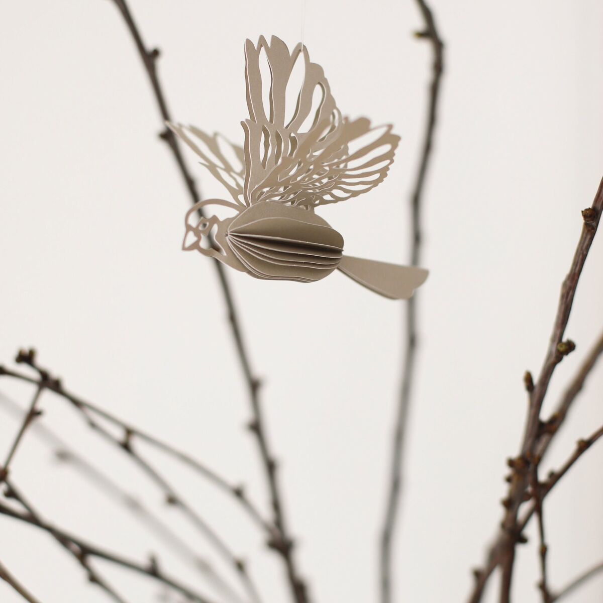 Paper Bird koriste 2-pakkaus, sand